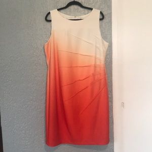 Calvin Klein Dress. Size 18W. Sun colors